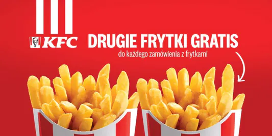 KFC:  Drugie frytki GRATIS 30.10.2025