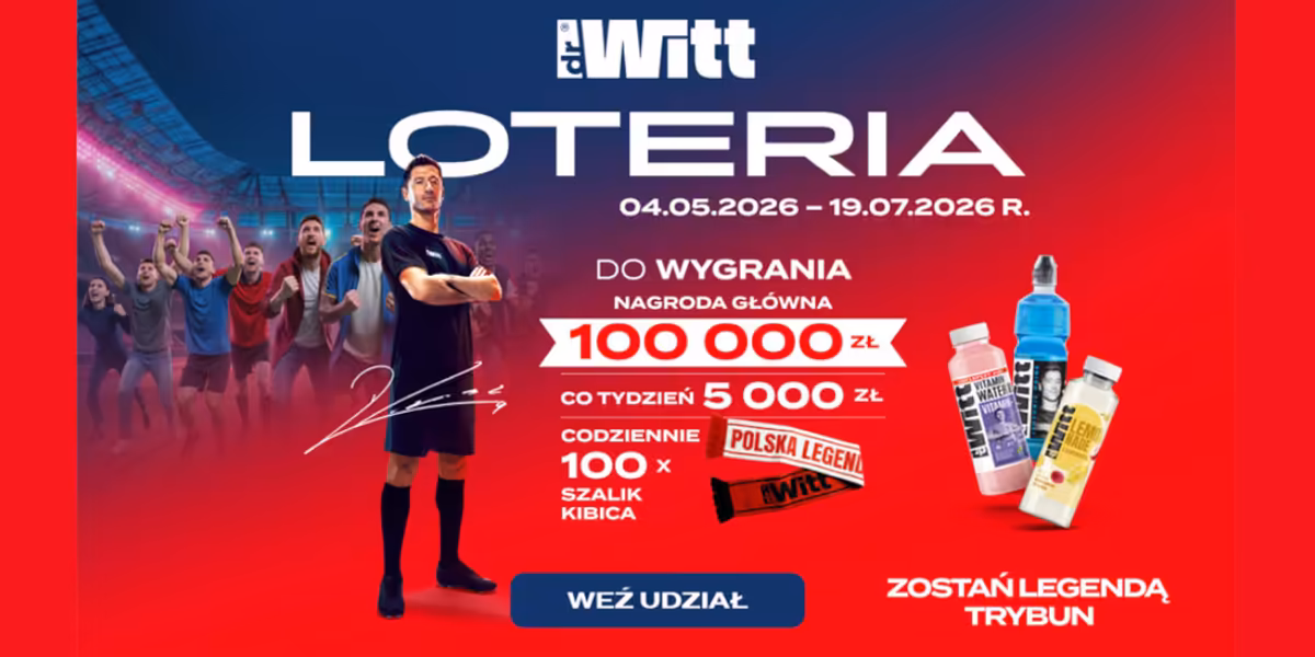 Loterie i Konkursy: Loteria DrWitt – Zostań legendą trybun