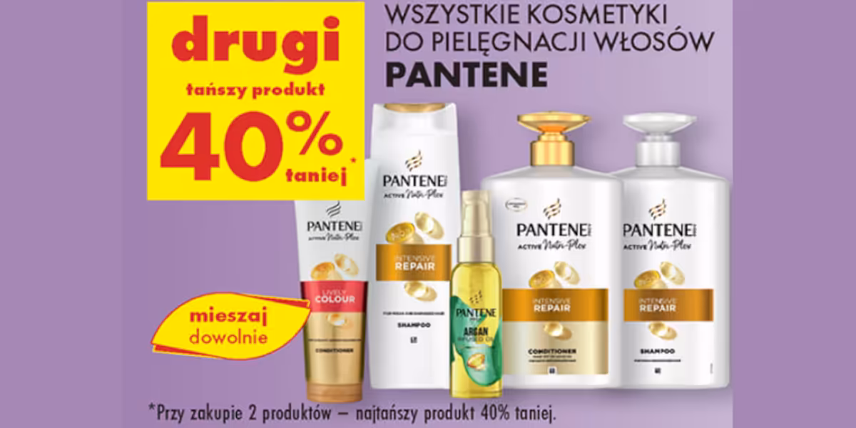 Biedronka: -40% na wszystkie kosmetyki Pantene