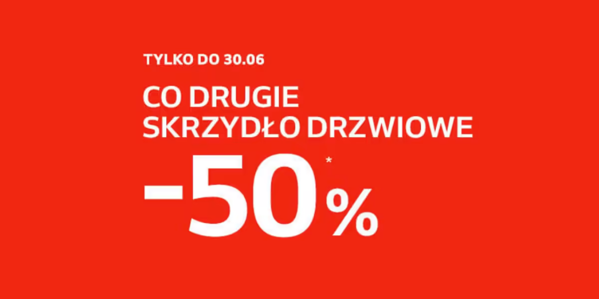 Komfort: -50% na co drugie skrzydło drzwiowe