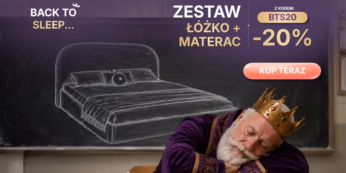 Król Materacy: KOD rabatowy -20% na łóżko + materac