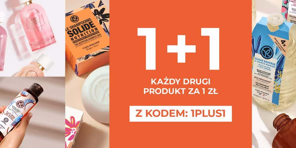 Yves Rocher: 1 zł za każdy drugi produkt
