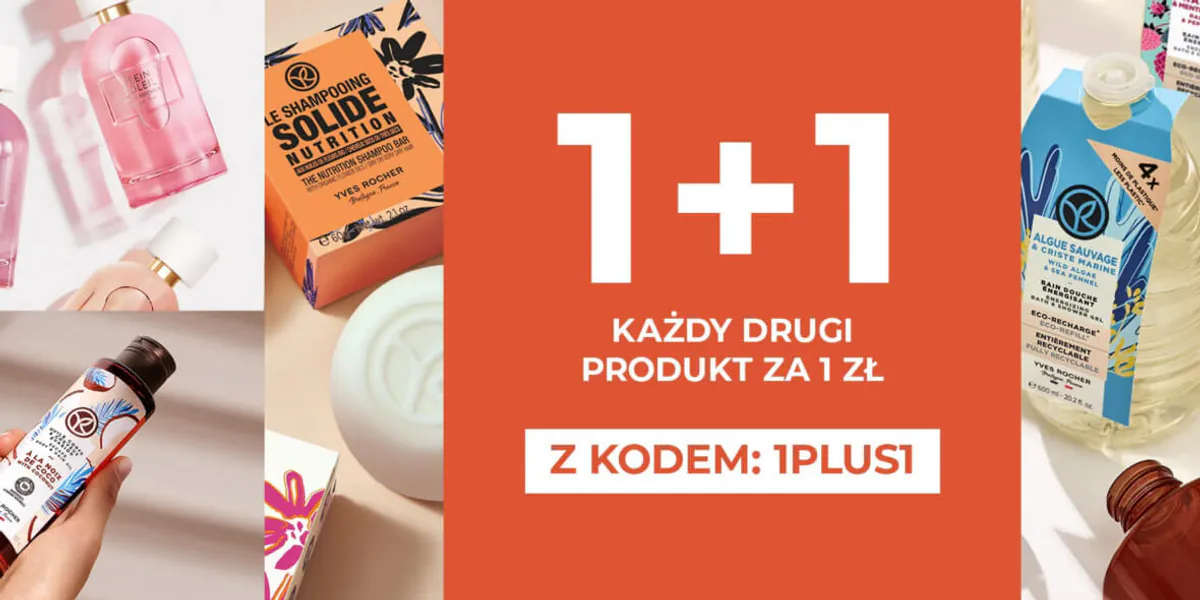 Yves Rocher: 1 zł za każdy drugi produkt