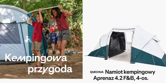 Decathlon: Do -1000 zł na sprzęt kempingowy 05.05.2025