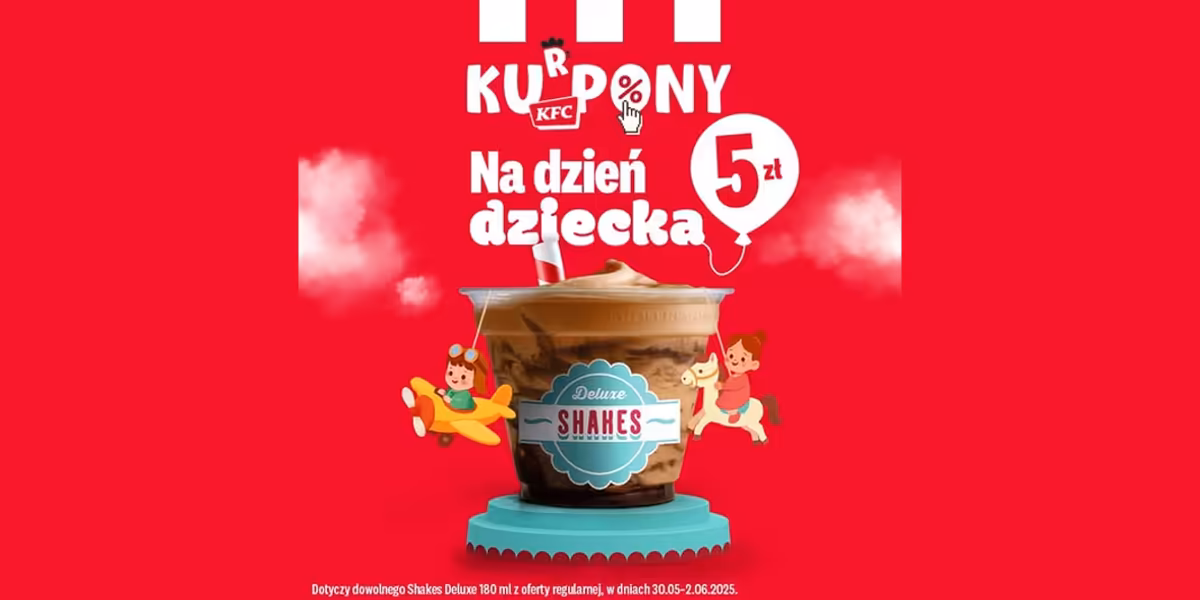 KFC: 5 zł z Shakes Deluxe 180 ml