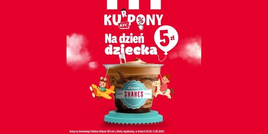 KFC: 5 zł z Shakes Deluxe 180 ml 30.05.2025