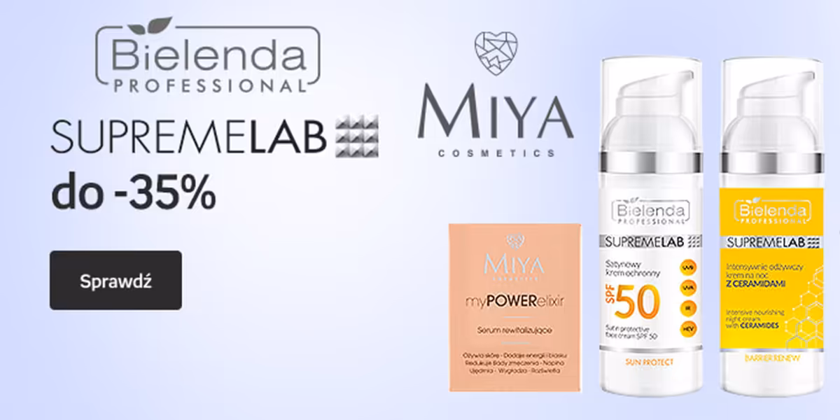 Empik: Do -35% na kosmetyki Bielenda Professional i Miya