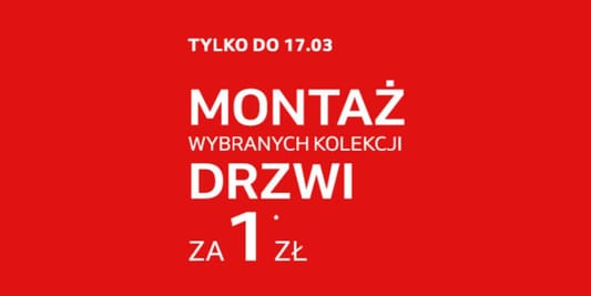 Komfort: 1 zł za montaż drzwi 25.02.2026