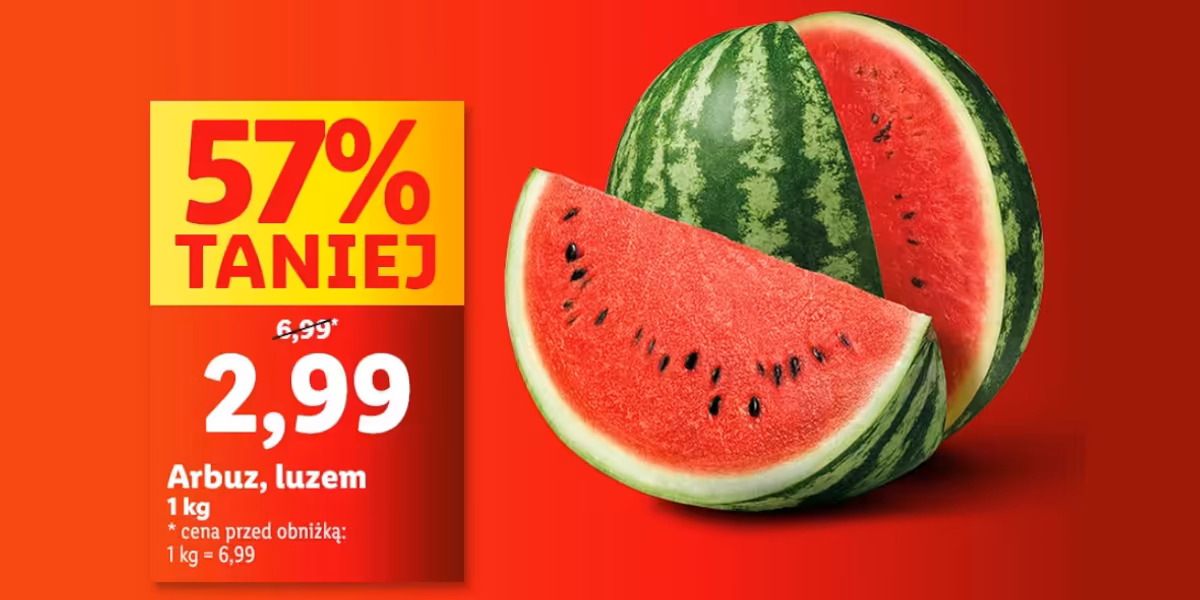 Lidl: -57% na arbuza, luzem