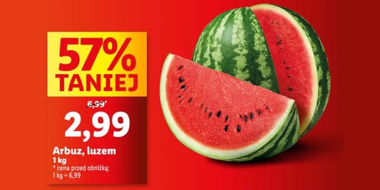 Lidl: -57% na arbuza, luzem 09.06.2025