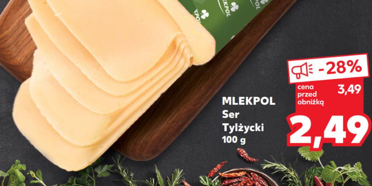 Kaufland: -28% na ser Tylżycki Mlekpol