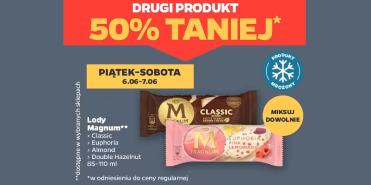 Netto: -50% na lody Magnum