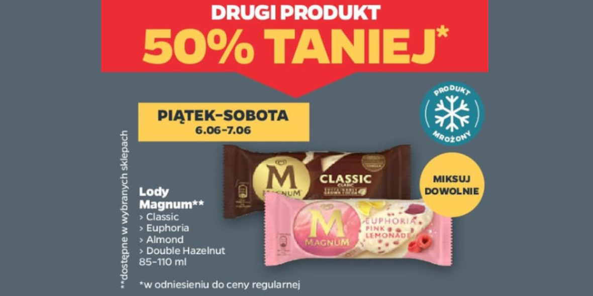 Netto: -50% na lody Magnum 06.06.2025