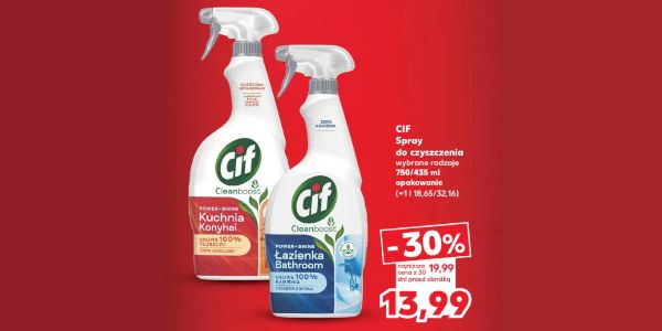 Kaufland: -30% na spray do czyszczenia CIF 12.09.2024