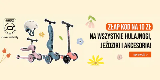 TaniaKsiazka.pl: KOD rabatowy -10 zł na na hulajnogi, jeździki oraz akcesoria 17.04.2025