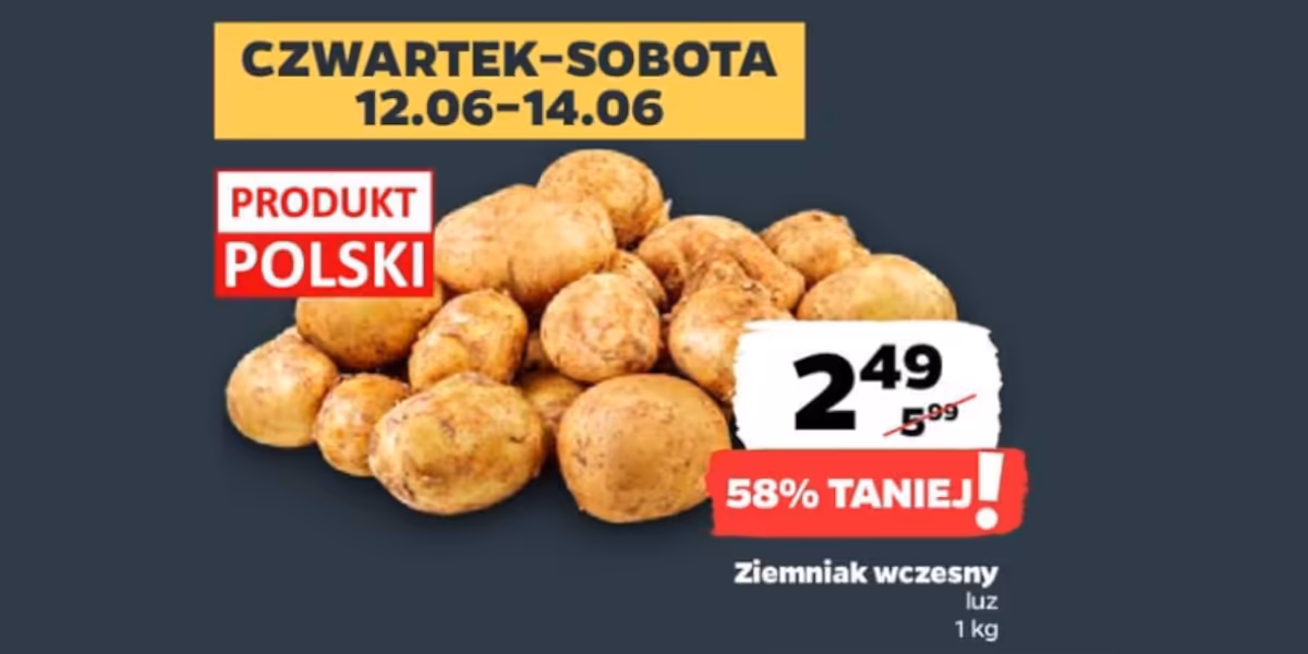 Netto: -58% na polskie ziemniaki wczesne
