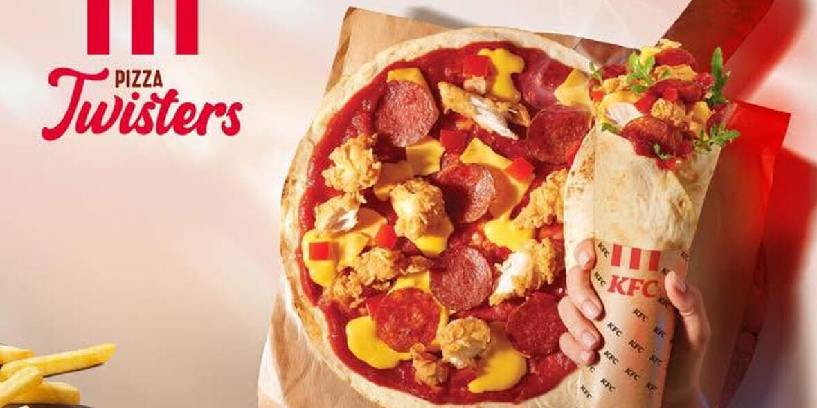 KFC: 22,99 zł za  Pizza Twister 02.05.2025