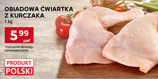 Stokrotka Supermarket: 5,99 zł/kg na ćwiartkę kurczaka 12.03.2026