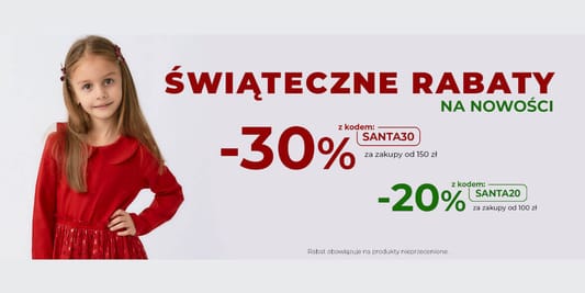 5.10.15.: KOD rabatowy Do -30% na nieprzecenione produkty 02.12.2025