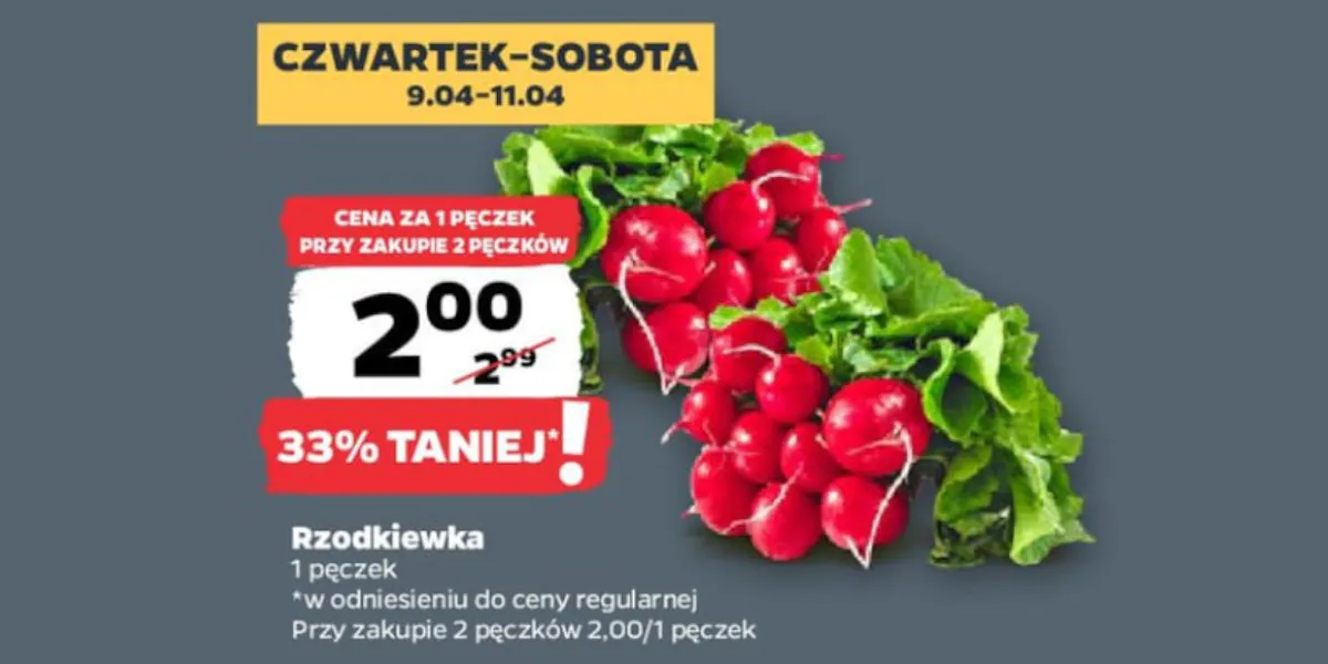 Netto: -33% na rzodkiewkę