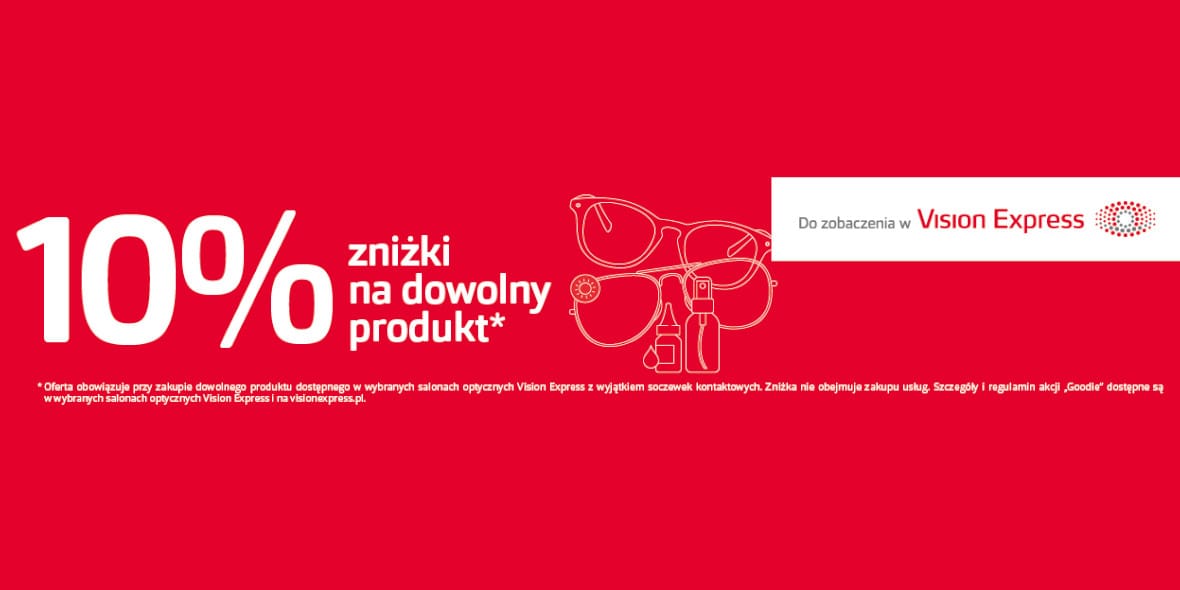 Vision Express: -10% na zakupy w salonie Vision Express 13.06.2019