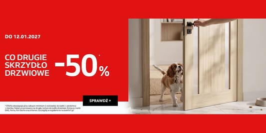 Komfort: -50% na co drugie skrzydło drzwiowe 19.08.2026