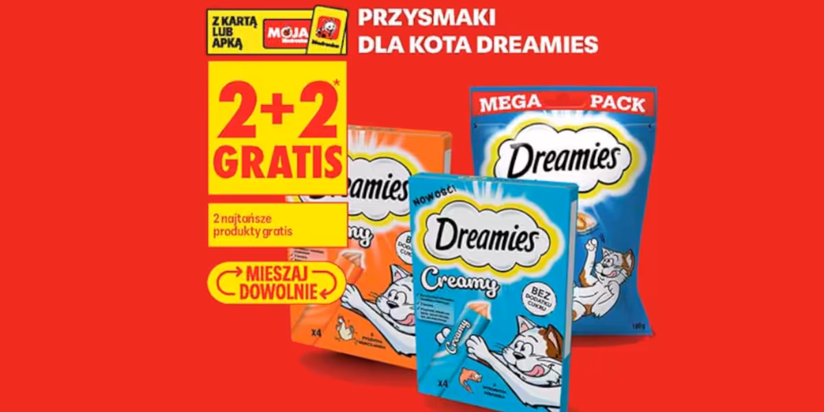 Biedronka: 2+2 GRATIS na przysmaki Dreamies