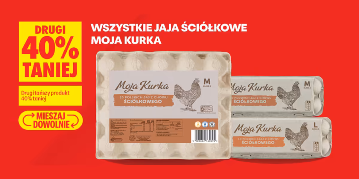Biedronka: -40% na jaja ściółkowe
