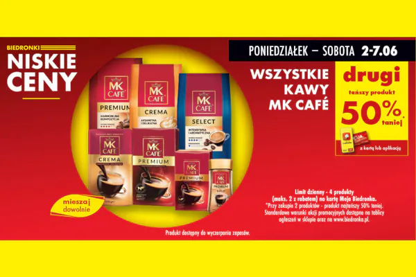 : -50% na wszystkie kawy MK Cafe