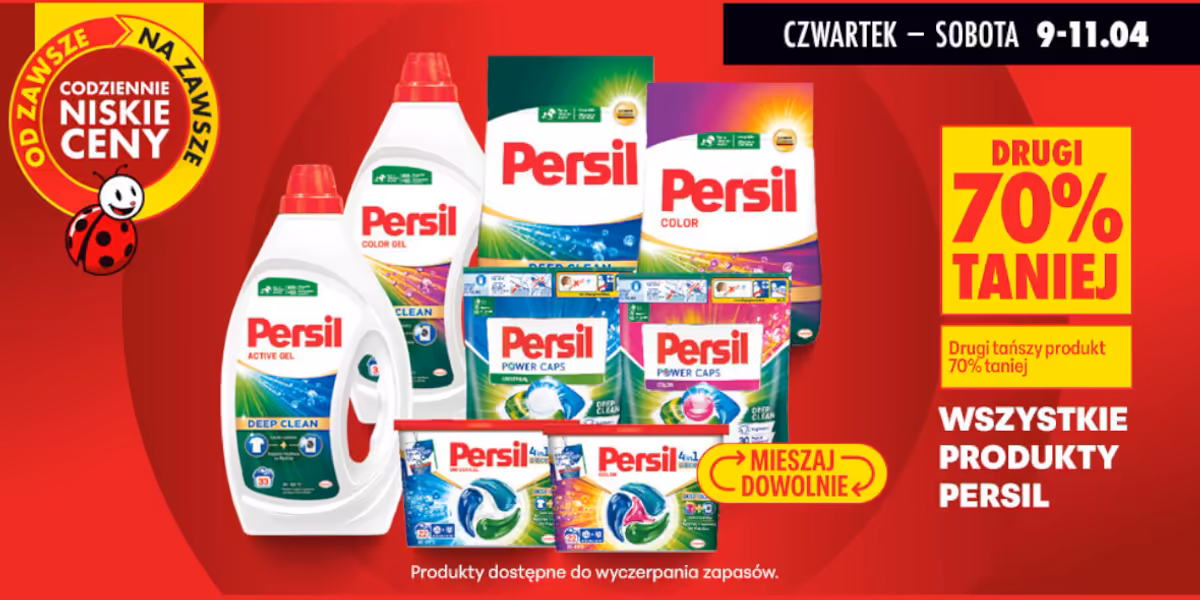 Biedronka: -70% na wszystkie produkty Persil