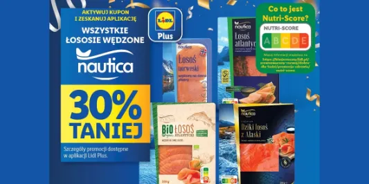 Lidl: KUPON -30% na łososie wędzone 30.12.2024