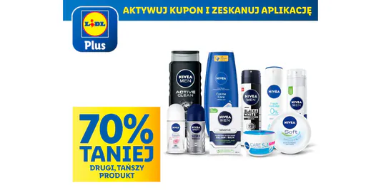 Lidl: KUPON -70% na kosmetyki Nivea 29.05.2025