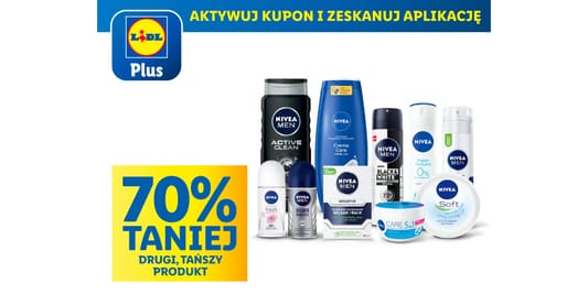Lidl: KUPON -70% na kosmetyki Nivea 29.05.2025