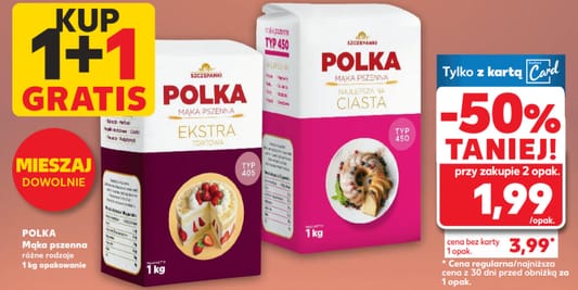 Kaufland: 1+1 GRATIS na mąkę pszenną POLKA 15.05.2025