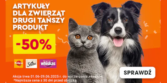 Biedronka Home: -50% na art. dla zwierząt - drugi tańszy produkt 03.06.2025