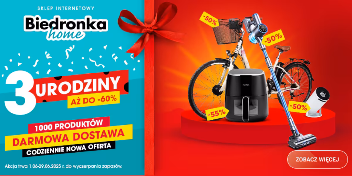 Biedronka Home: Do -60% na ponad 1000 produktów + darmowa dostawa