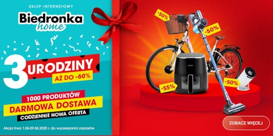 Biedronka Home: Do -60% na ponad 1000 produktów + darmowa dostawa 03.06.2025