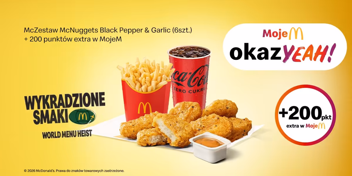 McDonald's: McZestaw McNuggets Black Pepper & Garlic