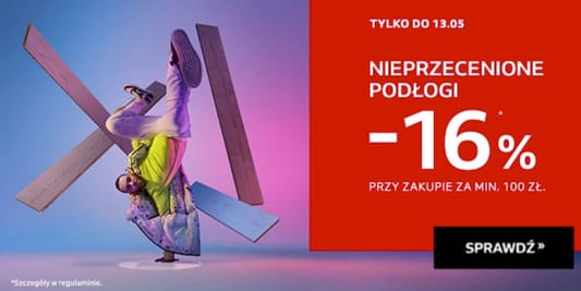 Komfort: -16% na nieprzecenione podłogi 07.05.2025