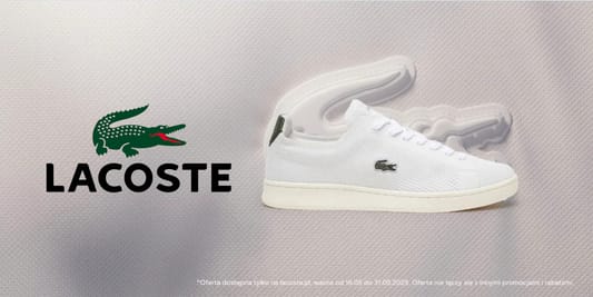 Lacoste: KOD rabatowy -20% na przecenione buty 29.05.2025