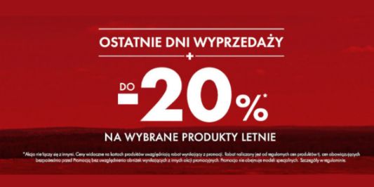 50 style: Do -20% na wybrane produkty letnie 26.07.2024