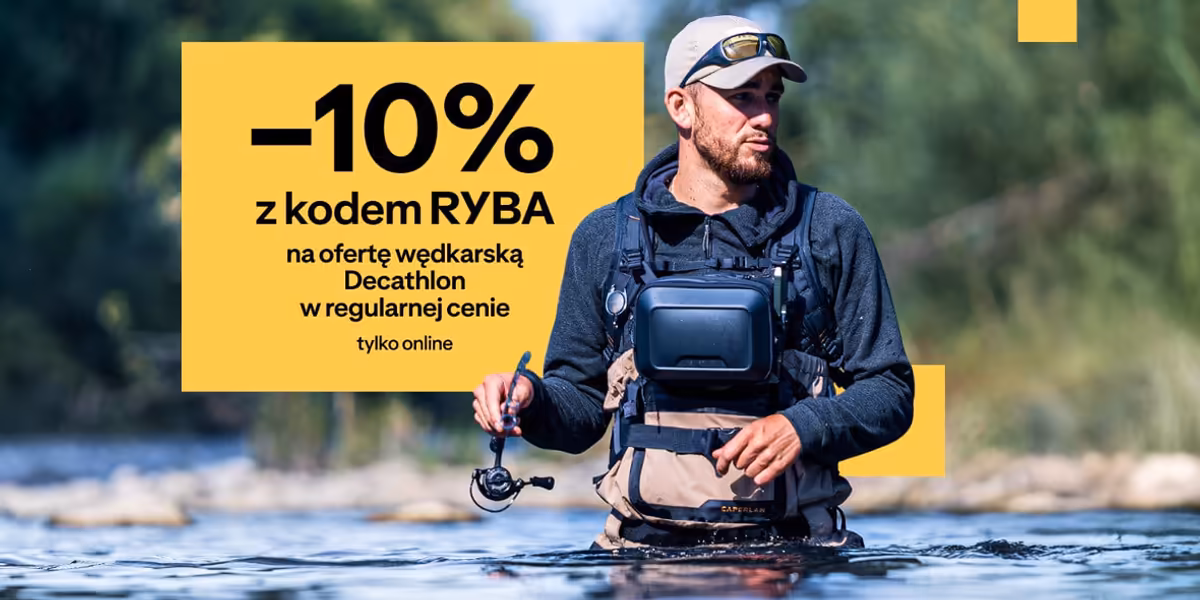 Decathlon: KOD rabatowy -10% na ofertę wędkarską