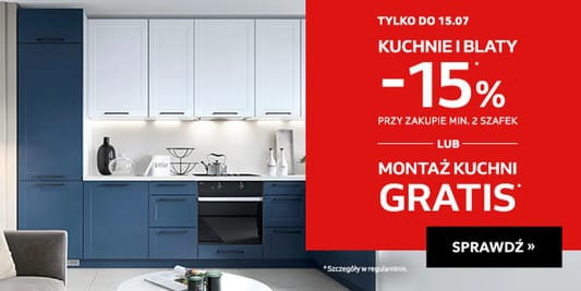 Komfort: -15% lub montaż GRATIS 09.07.2025