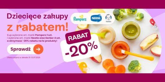 Frisco: -20% na dziecięce zakupy 01.07.2025