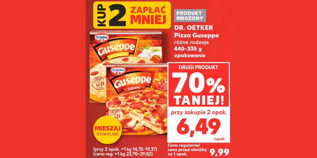 Kaufland: -70% na pizze Guseppe DR. OETKER