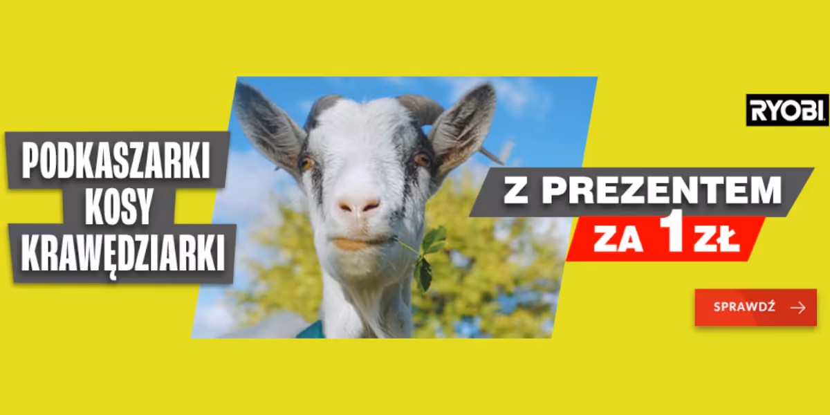 RYOBI: 1 zł za prezent przy zakupie podkaszarki