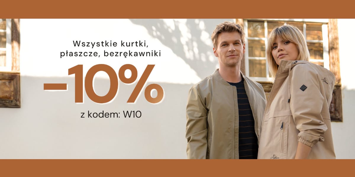 Volcano: KOD rabatowy -10% na kurtki, płaszcze i bezrękawniki