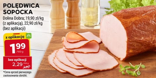 Stokrotka Supermarket: 1,99 zł za Polędwicę Sopocką, 100 g 12.03.2026