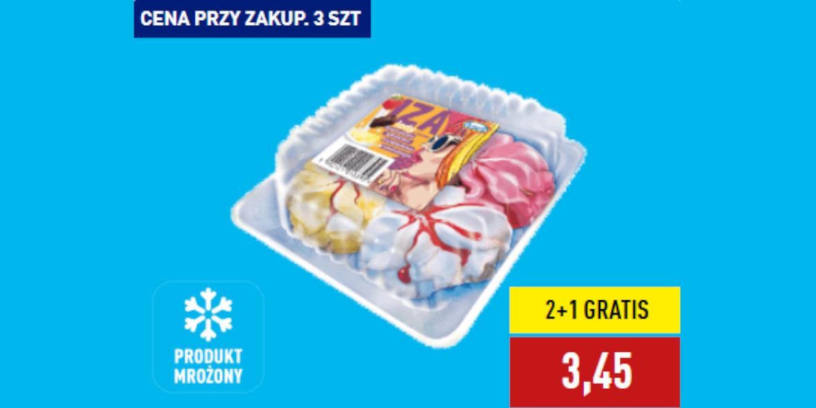 Aldi: 2+1 GRATIS na lody Iza 07.06.2025