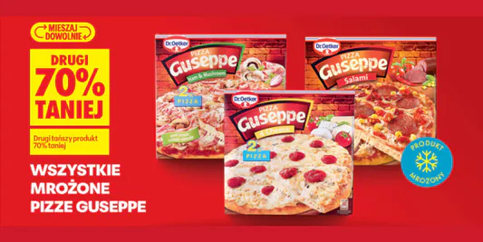 Biedronka: -70% na wszystkie mrożone pizze Guseppe 02.02.2026